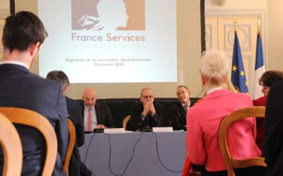 Signature de la convention des Espaces France Services en Haute-Vienne.