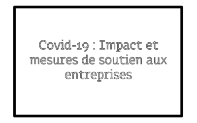 Covid-19 : Impact et mesures de soutien aux entreprises.