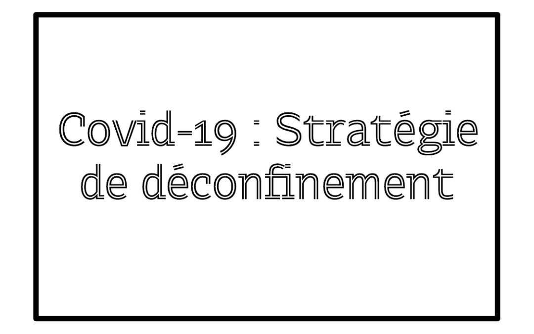 Covid-19 : Mesures prises dans le cadre de la stratégie de déconfinement