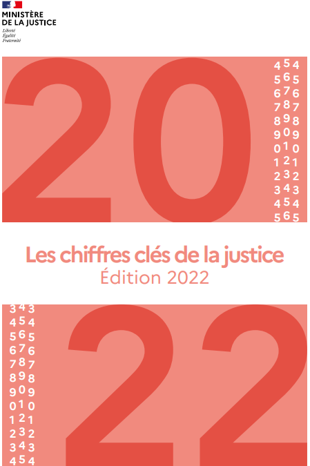 Chiffres clés de la justice, édition 2022.